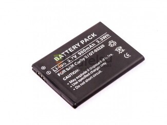 Bateria, Corby II, GT-S5220, para telefonos Samsung, Li-ion, 3,7V, 900mAh, 3,3Wh