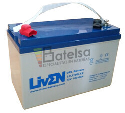 Batera GEL 12 Voltios 100 Amperios LIVEN LVJ100-12