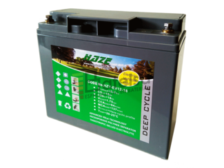 Batera de Gel 12 Voltios 18 Amperios HAZE HZY-EV12-18