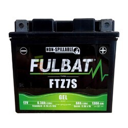 Batera de Gel moto FTZ7S 12 Voltios 6,3A Arranque 130A