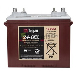 Batera de GEL para plataforma elevadora 12 Voltios 85 Amperios Trojan 24-GEL