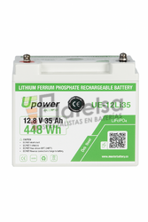 Bateria de litio 12,8 V 35 Ah UPower UE-12Li35