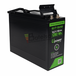 Batera de litio 12 Voltios 100 Amperios Frontal UPower UE-FT-12Li100