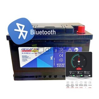 Batera de litio Bluetooth 12 Voltios 100 Amperios HL12-100 L3 Heycar