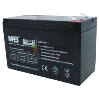 Bateria de Plomo MHB 12 Voltios 7 Amperios MS7-12 151x65x94mm