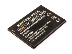 Batera, Galaxy Mega 6.3, GT-I9200, GT-I9205, para telefonos Samsung, Li-ion, 3,7V, 2500mAh, 9,3Wh