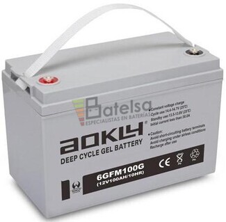 Batera Gel 12 Voltios 100 Amperios Aokly 6GFM100G