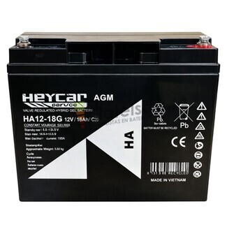 Bater�a GEL 12 Voltios 18 Amperios HA12-18G