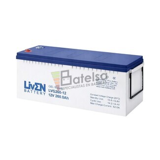 Bater�a Gel 12 Voltios 260 Amperios LIVEN LVJ260-12