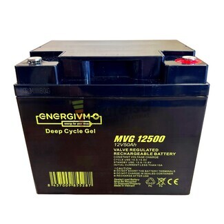 Batera Gel 12 Voltios 50 Amperios Deep Cycle Energivm MVG12500