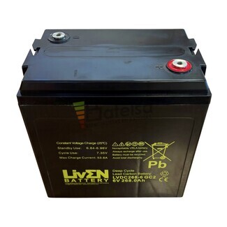 Batera Gel 268 Amperios 6 Voltios Instalaciones Solares LVDC268-6