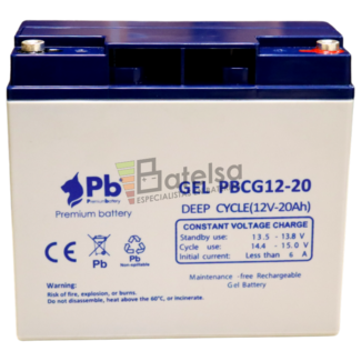 Batera Gel Scooter 12 Voltios 20 Amperios PBCG12-20