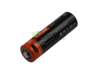 Batera Litio 1.5V 1600mAh AA recargable Micro-Usb