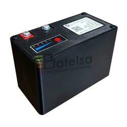 Bater�a Litio 12 Voltios 10 Amperios indicador carga, Conexi�n M5, Samsung 18650-25R