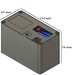 Batera Litio 12 Voltios 10 Amperios indicador carga, Conexin M5, Samsung 18650-25R