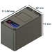 Batera Litio 12 Voltios 14,5 Amperios indicador carga 3S5P Eve18650-29V Test