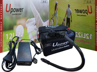 Batera Litio Carrito de Golf 22 Amperios LifePO4 + 36 Hoyos