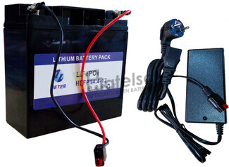 Batera Litio Carro de Golf 12 Voltios 18 Amperios C-Cargador