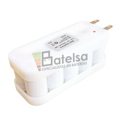 Batera luces emergencia 12 Voltios 1.5 Amperios Ni-Cd Flasco