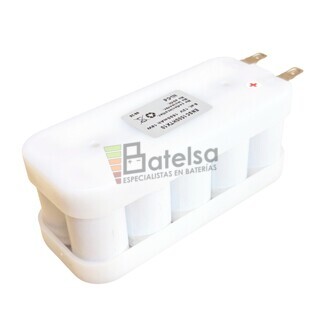 Batera luces emergencia 12 Voltios 1.5 Amperios Ni-Cd Flasco