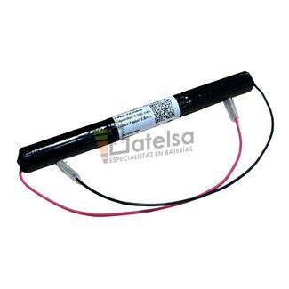 Batera luces emergencias 4,8 voltios 2.000 mAh cables faston 2,8 mm