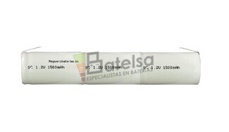 Batera para luces de Emergencia 3.6V 1500 mAH Sub-C 125 mm x 23,5mm