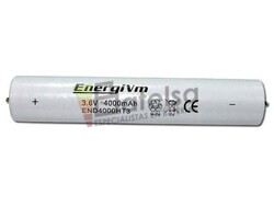 Batera para luces de Emergencia 3,6V 4.000 mAH 182 mm x 33,5mm