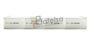 Batera para luces de Emergencia 4.8V 1500 mAH Sub-C 175mm Largo x 23,5mm