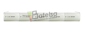 Batera para luces de Emergencia 6V 1500mAH Sub-C 218mm x 23,5mm