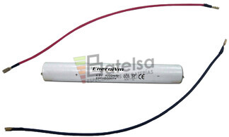 Batera Luz Emergencia 4,8 Voltios 4 Amperios cables conexin