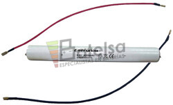 Batera Luz Emergencia 6V 4AH C/ Cables conexin