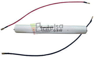 Batera Luz Emergencia 6V 4AH C- Cables conexin