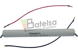 Batera luz Emergencias 6V 1,5Ah C/ Cables conexin