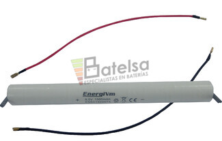 Batera luz Emergencias 6V 1,5Ah C- Cables conexin