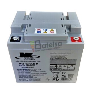 Batera MK M45-12 SLD M 12 Voltios 45 Amperios