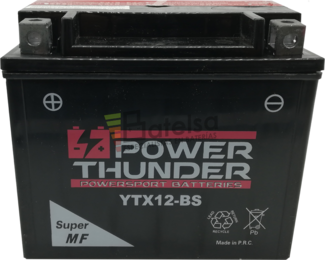 Batera Moto 12 Voltios 10 Ah Power Thunder YTX12-BS