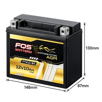 Bater�a moto 12 Voltios 10 Amperios FQS FTX12-BS
