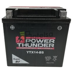 Batera Moto 12 Voltios 12 Ah Power Thunder YTX14-BS