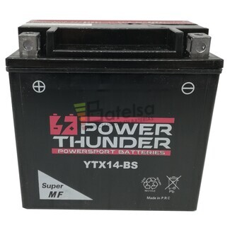 Batera Moto 12 Voltios 12 Ah Power Thunder YTX14-BS