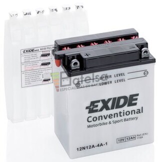 Batera Moto 12N12A-4A-1 Exide 12V 12A