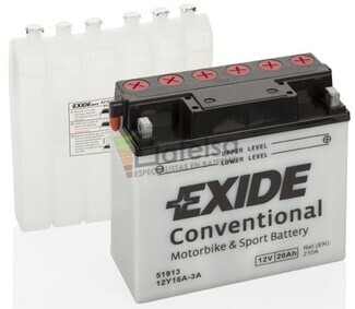 Batera Moto 12Y16A-3A Exide 12V 20A