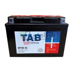 Batera Moto AGM YT9B-BS TAB 12 Voltios 8 Amperios