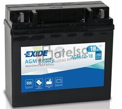 Batera Moto AGM12-18 Exide 12V 18A