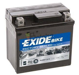 Batera Moto AGM12-5 Exide 12V 4A