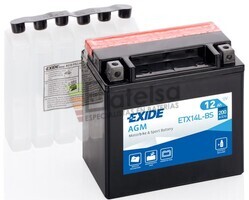 Batera Moto ETX14L-BS Exide 12V 12A