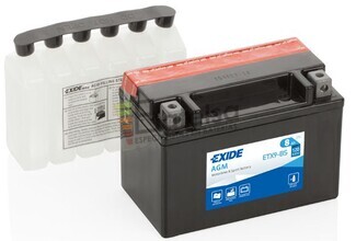 Batera Moto ETX9-BS Exide 12V 8A