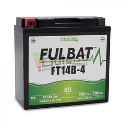 Batera Moto FulBat FT14B-4 Gel Sellada