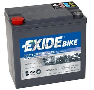 Batera Moto GEL12-14 Exide 12V 14A