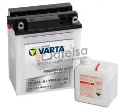 Batera Moto Varta YB12AL-A / YB12AL-A2 12 Voltios 12 Ah