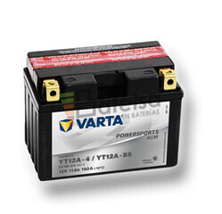 Batera Moto Varta YT12A-4/YT12A-BS 12 Voltios 11 Ah